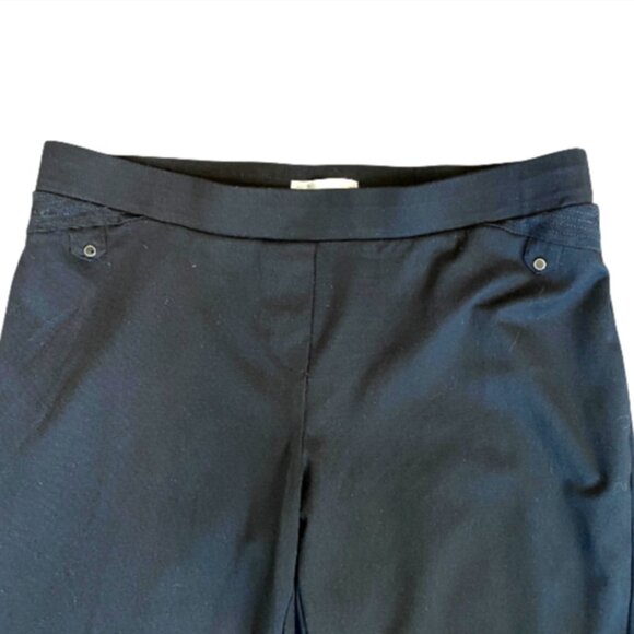 89th + Madison Black Pull-On Ankle Pants Sz L #269K - Picture 4 of 5